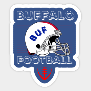 Buffalo Football Vintage Style Sticker